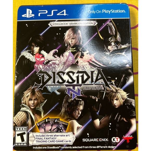 PS4 Dissidia Final Fantasy NT Steelbook Brawler Edition with Card